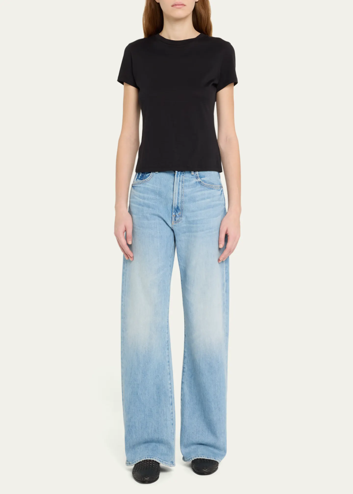 MOTHER the lasso sneak jeans flared