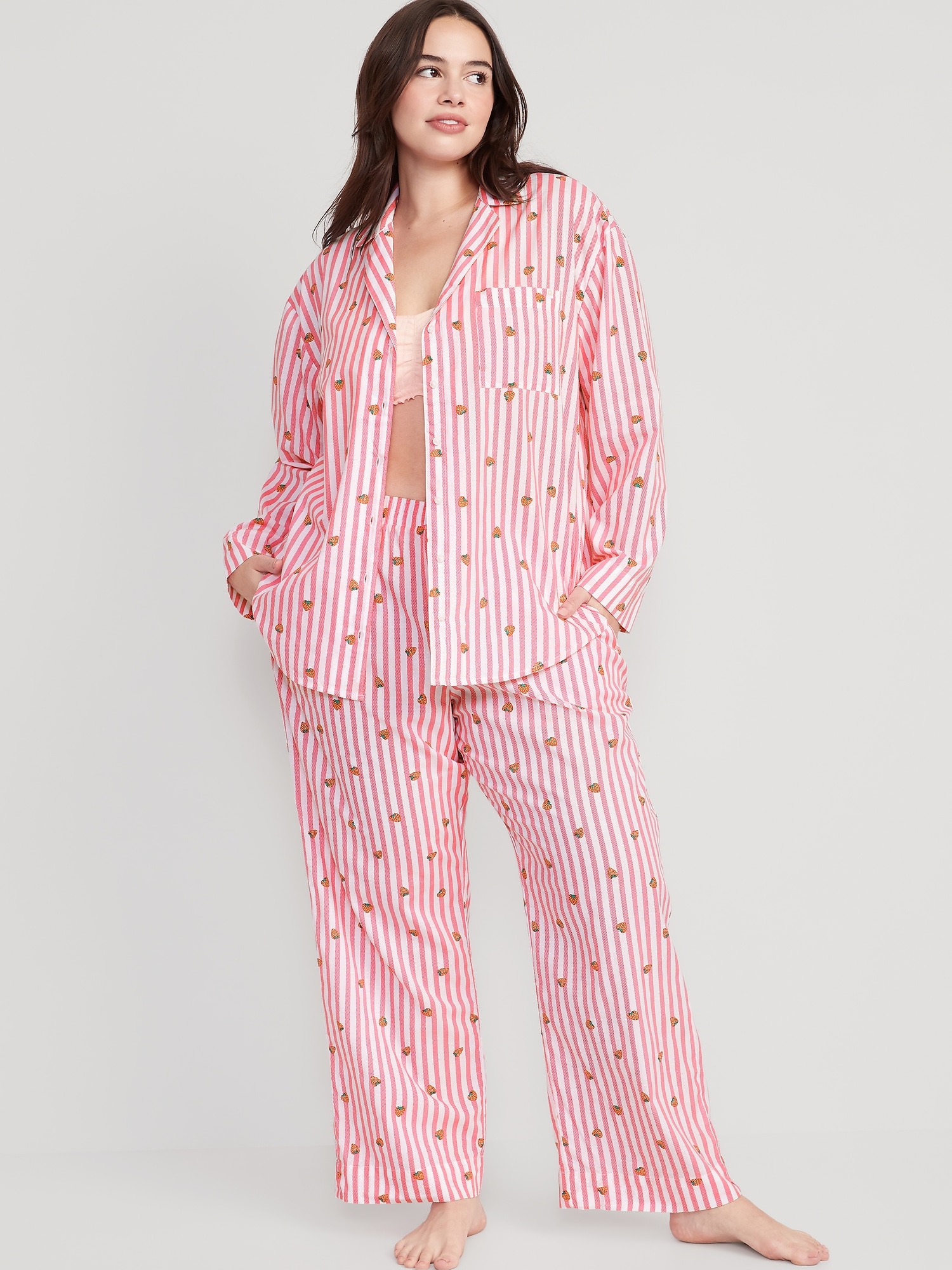 Matching Printed Pajama Set