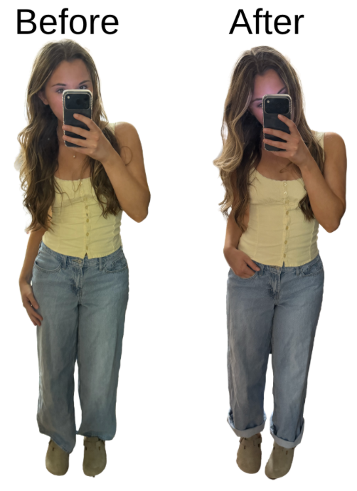 Mirror selfie of me showing off my \