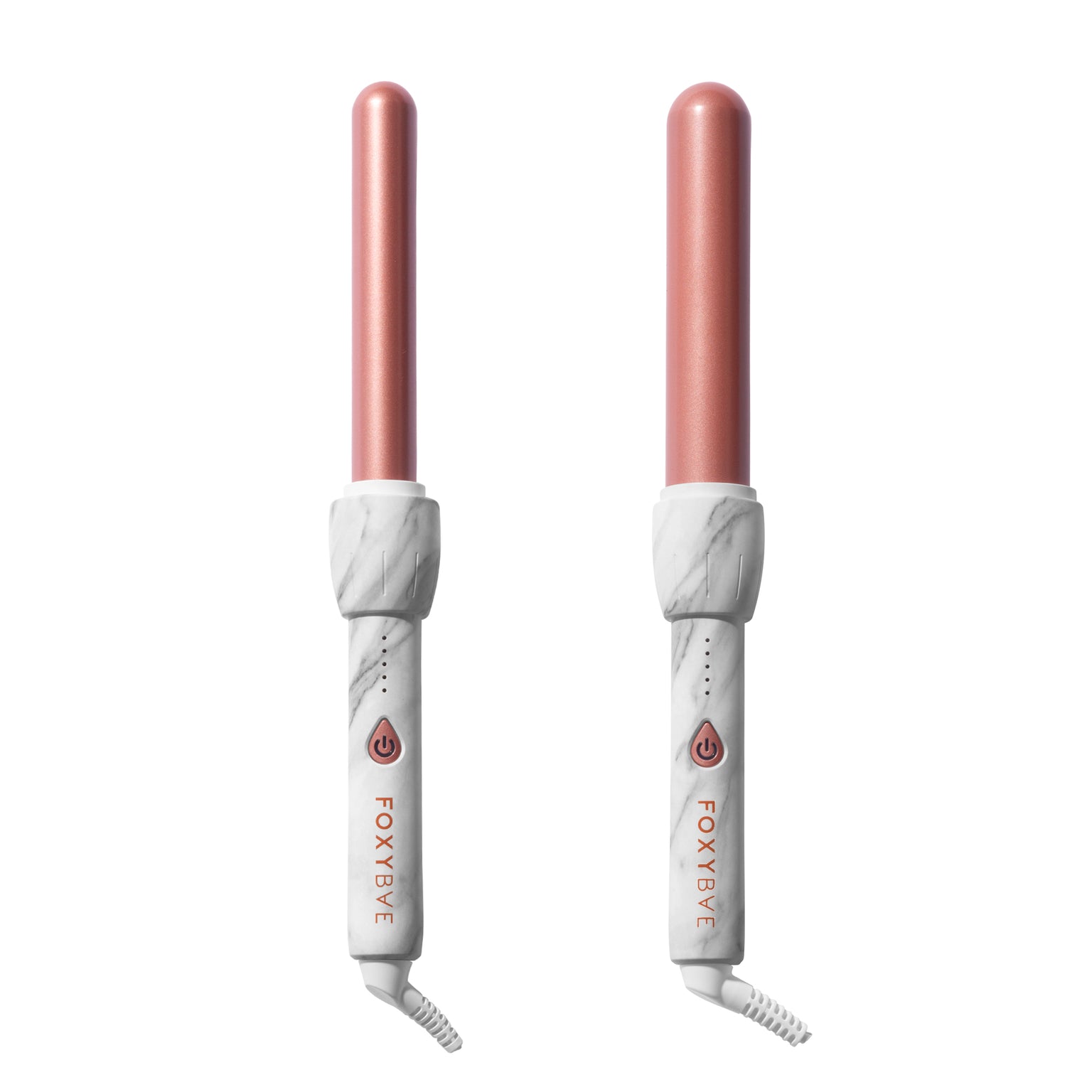 White Marble Rose Gold Curling Wand