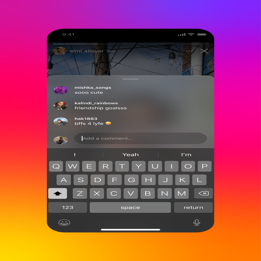 Instagram Story Comments