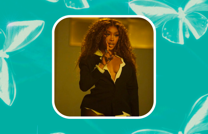 sza in the \'snooze\' video.