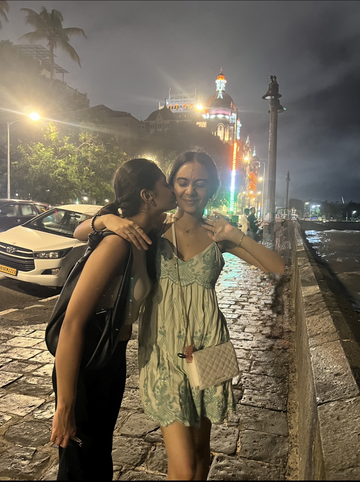 A picture of my best friend and I for an article I\'m writing about her.