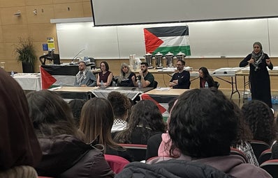 Panelists at the Panel for Palestine
