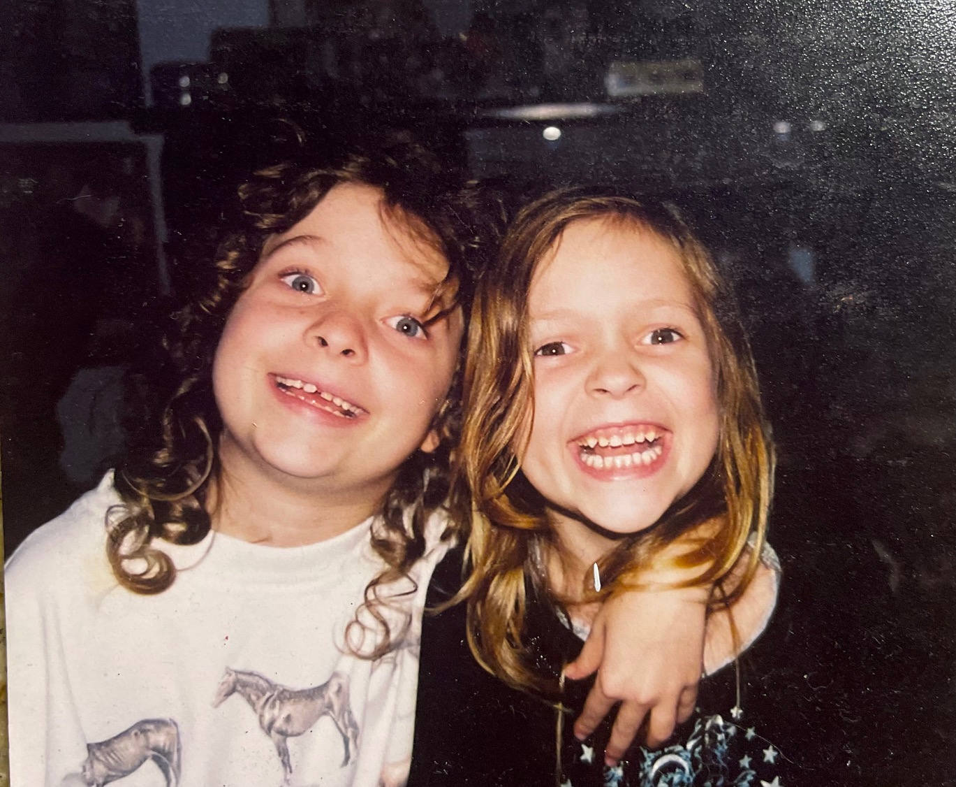 My sister and I as kids