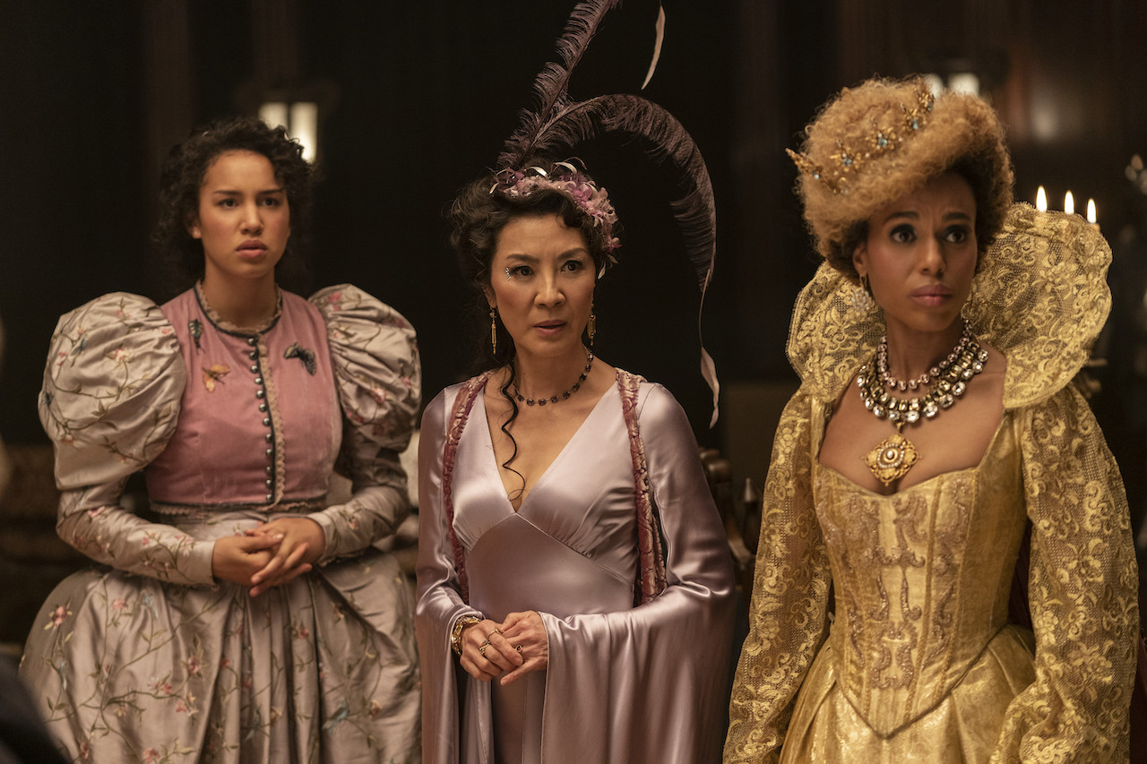 sofia wylie, michelle yeoh, kerry washington in the school for good and evil