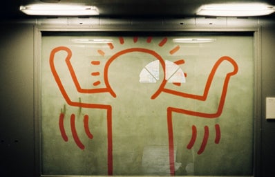 Keith Haring shrug