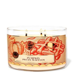 pumpkin pecan waffles fall candle