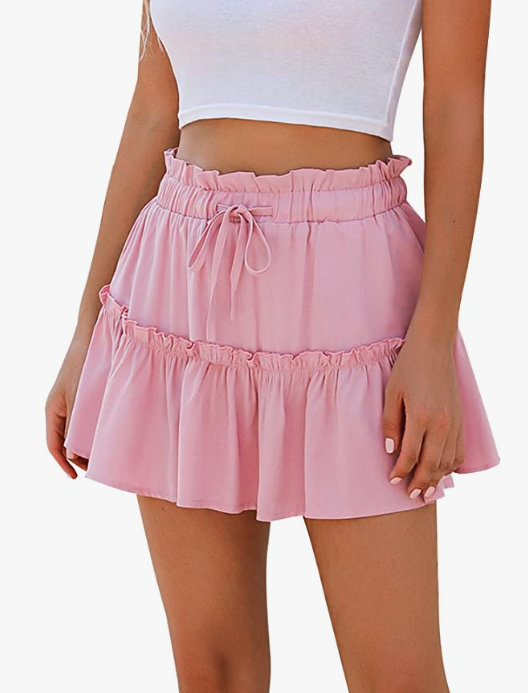 ruffle skirt loveshackfancy dupe