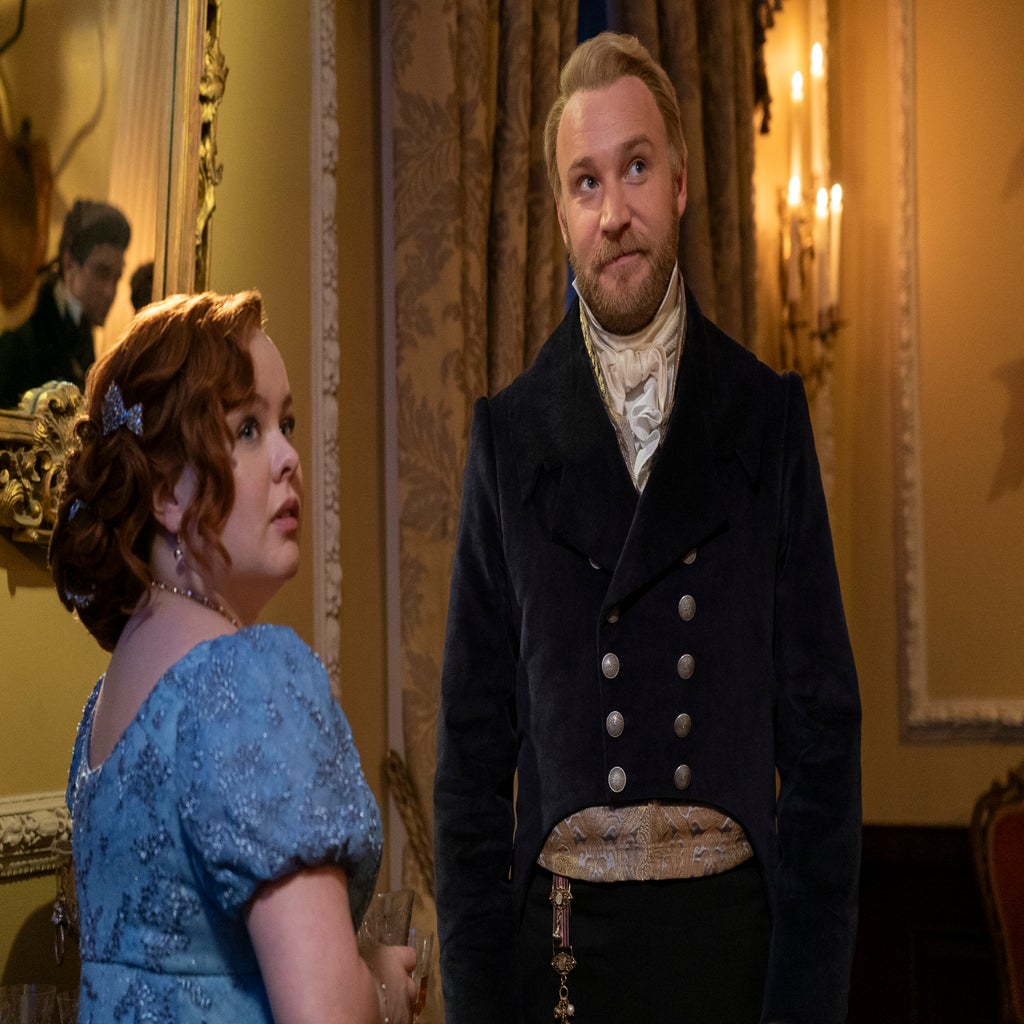 Penelope Featherington and Lord Debling in \'Bridgerton\' Season 3