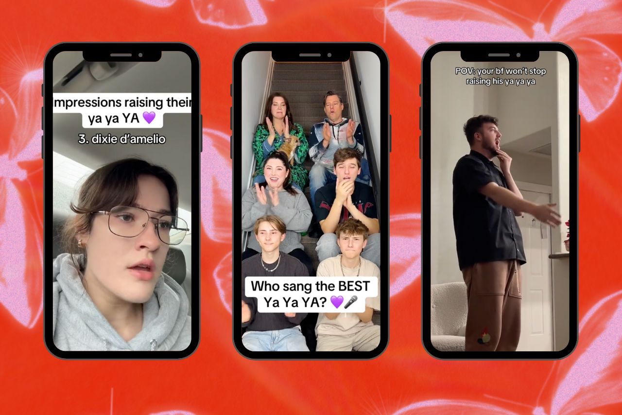 TikTok creators doing the \"Raise Your Ya Ya Ya\" TikTok trend