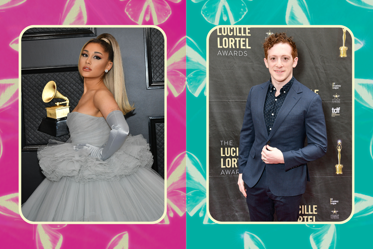 Ariana Grande and Ethan Slater