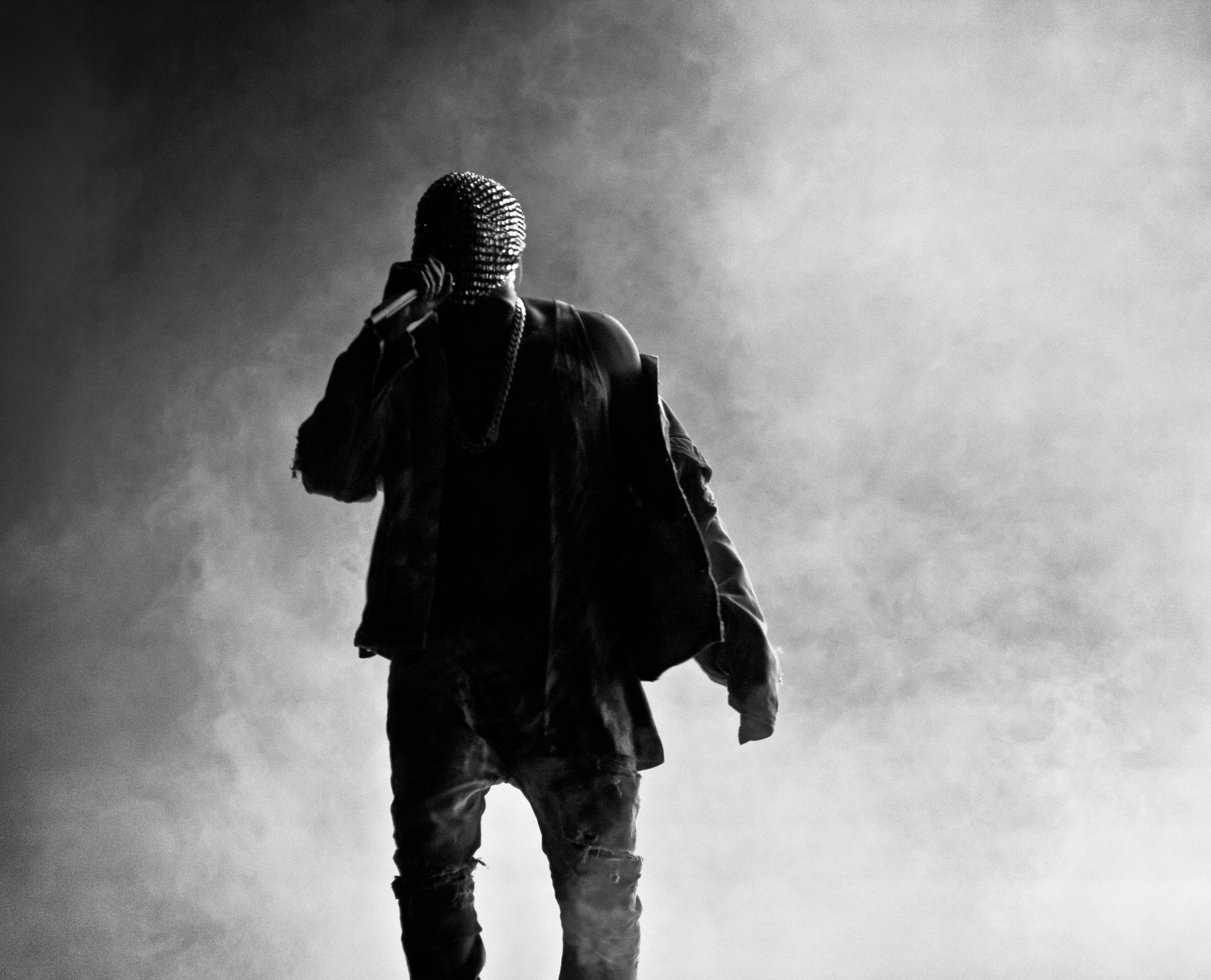 kanye black and white