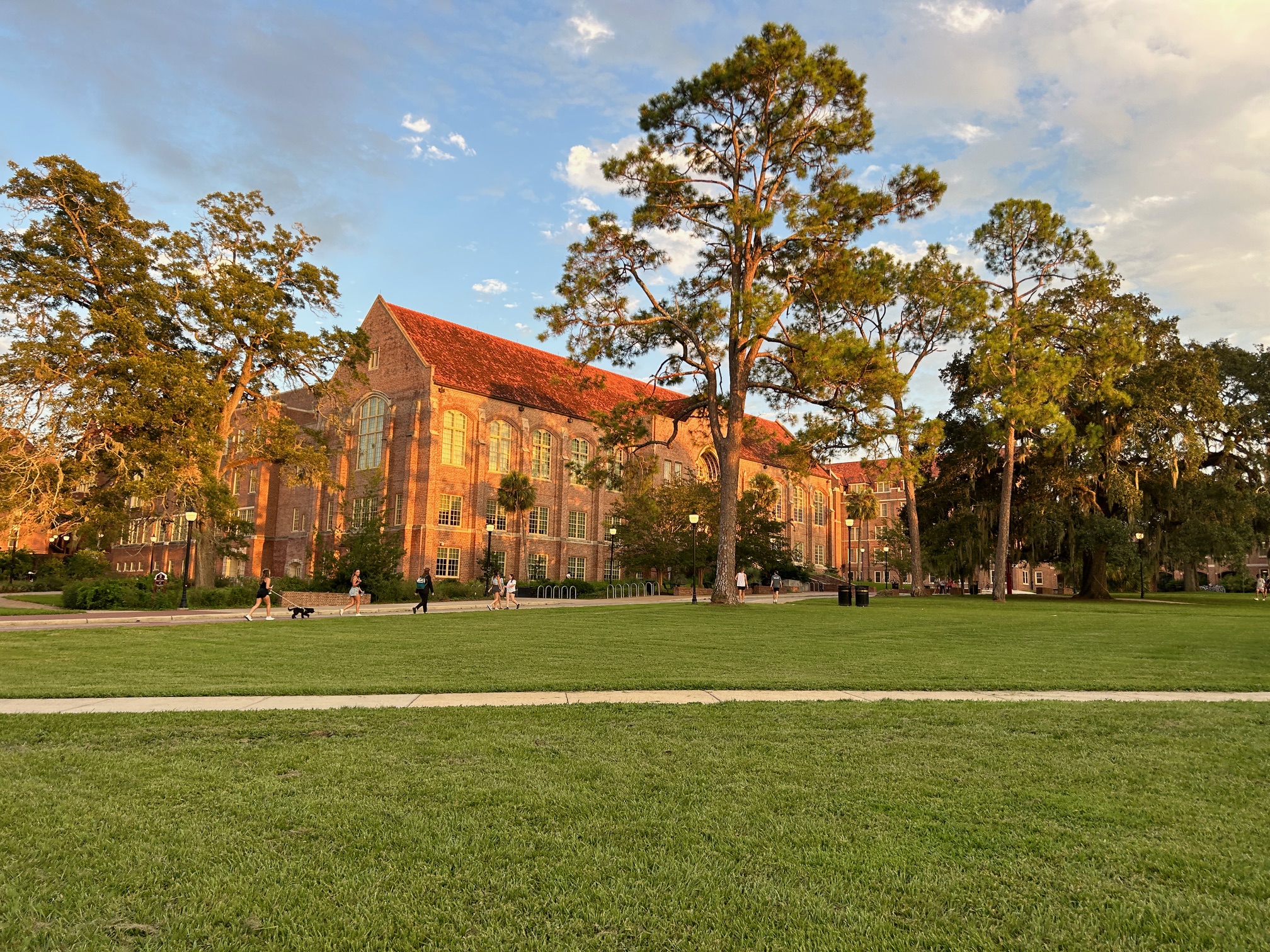 Florida State campus at sunset