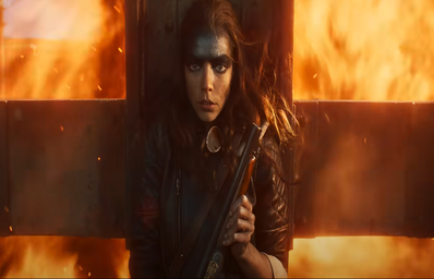 Anya Taylor-Joy acting in the Furiosa: a Mad Max Saga movie trailer