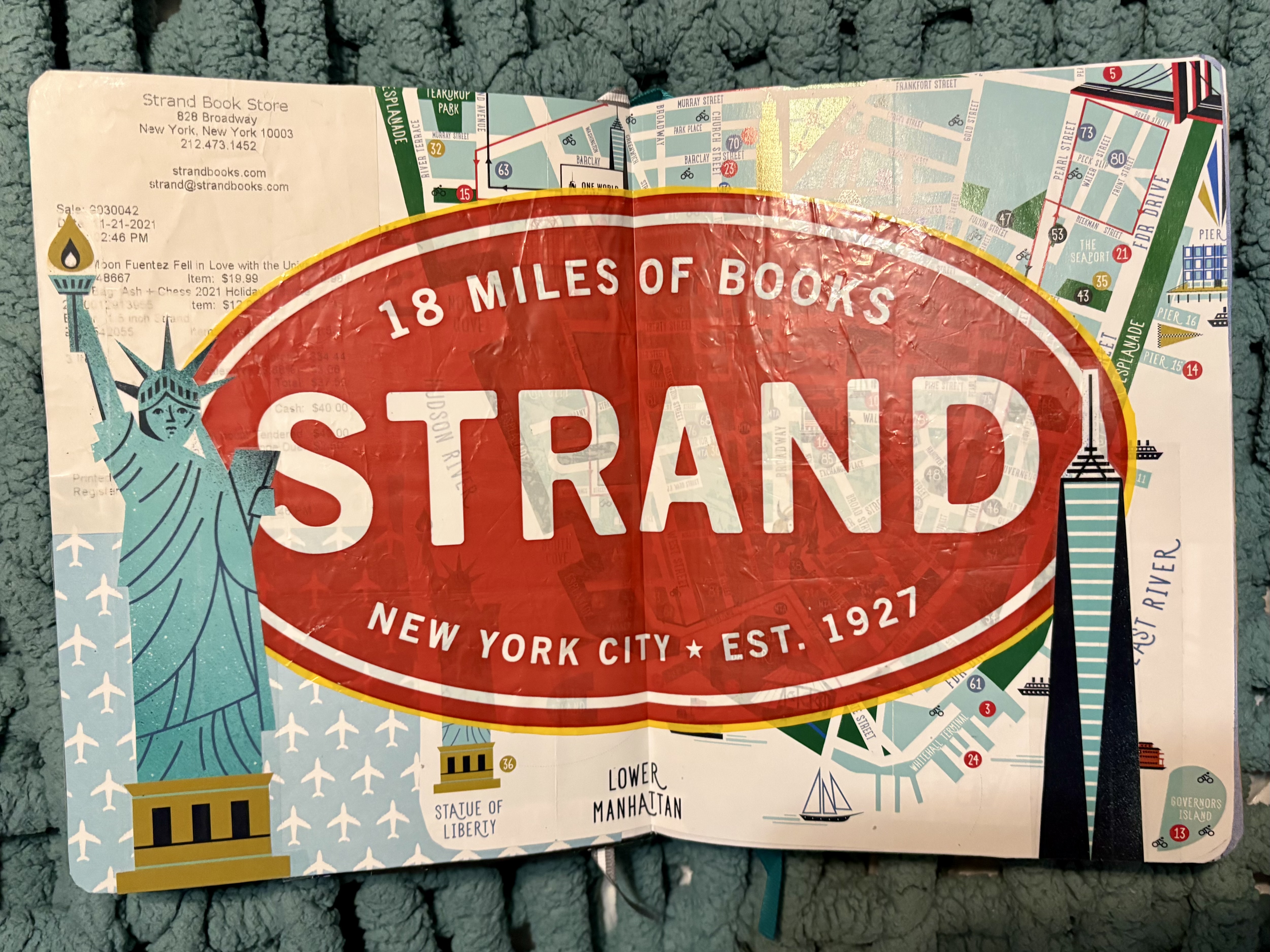 New York junk journal spread