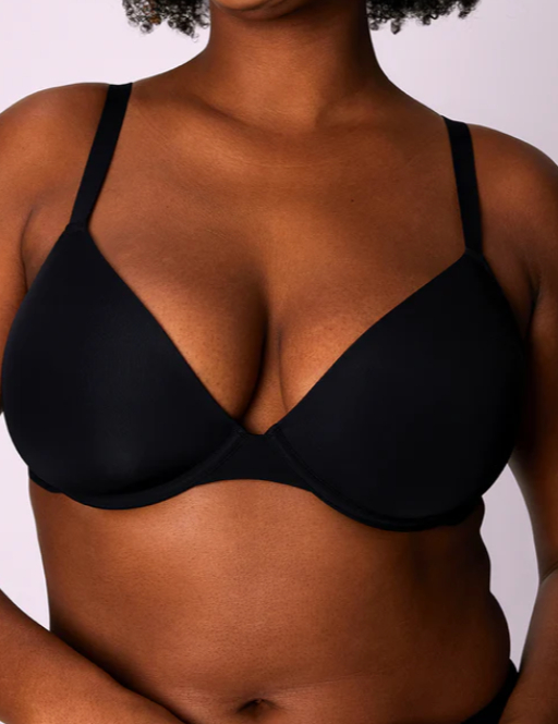 black t-shirt bra