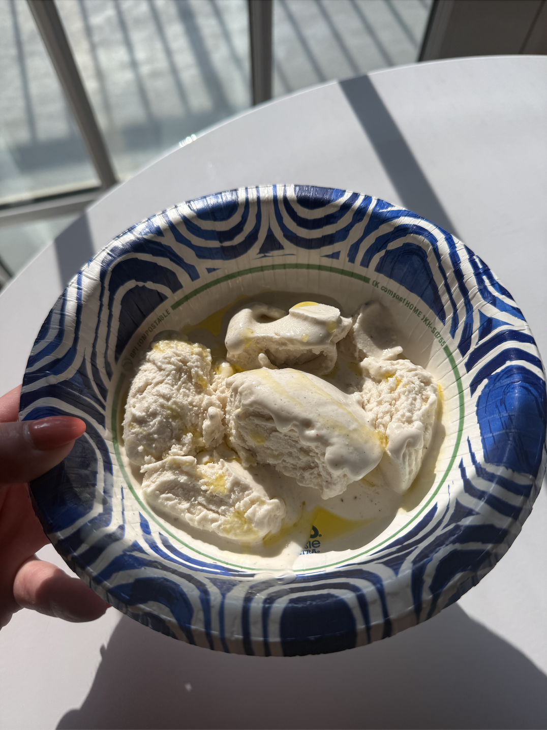 ice cream & olive oil / sea salt