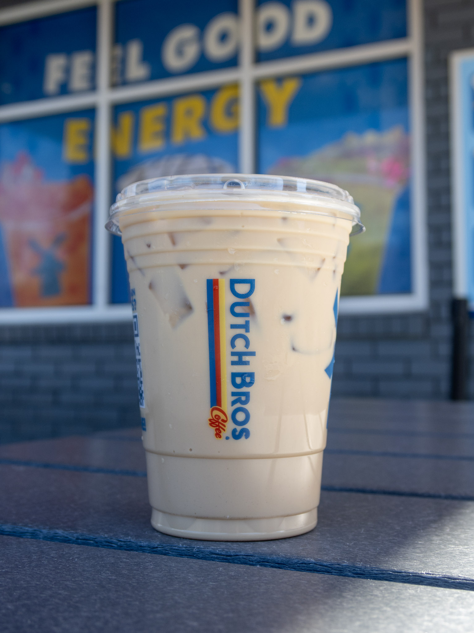 Vanilla protein latte from Dutch Bros