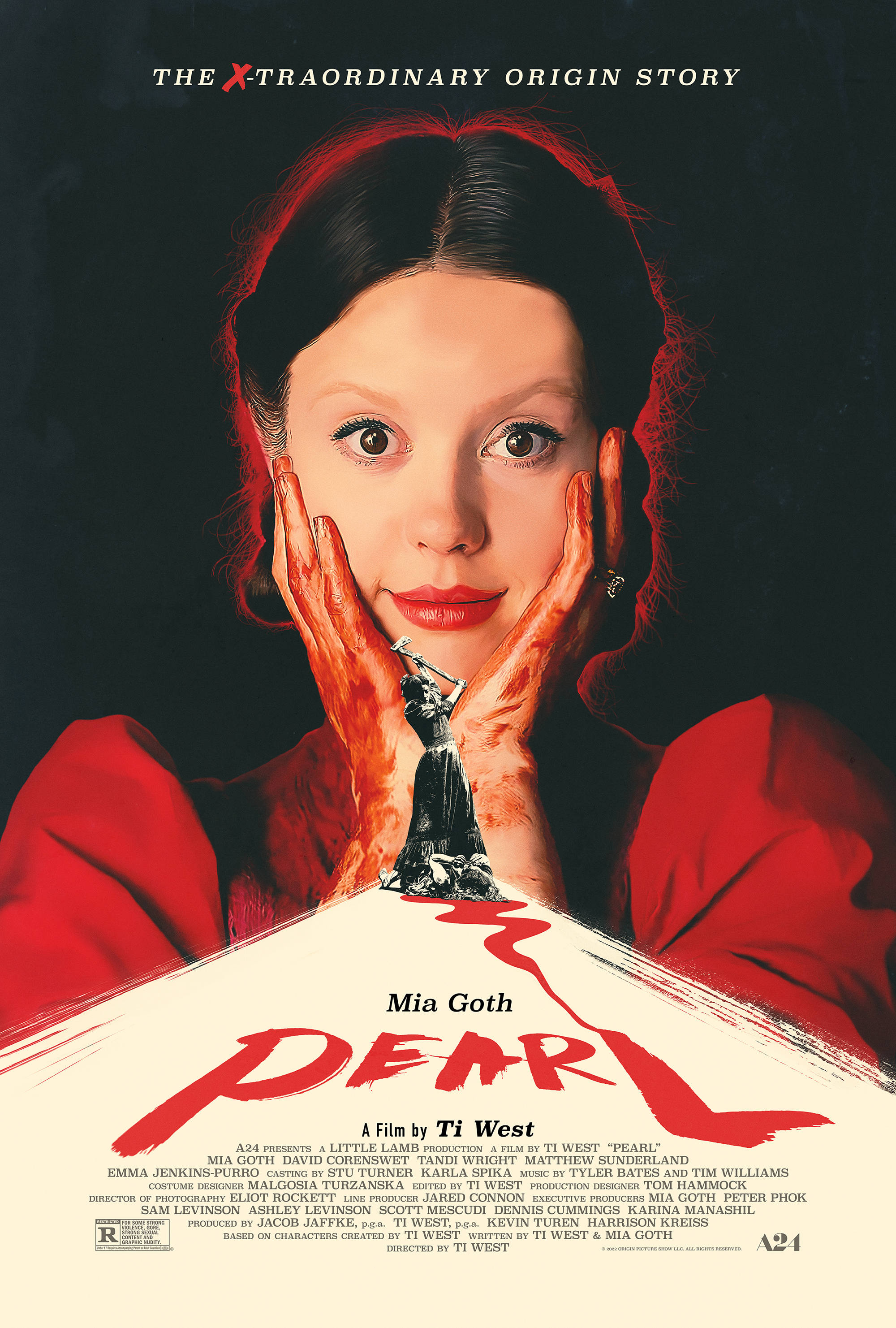 Pearl movie poster, distributed by A24