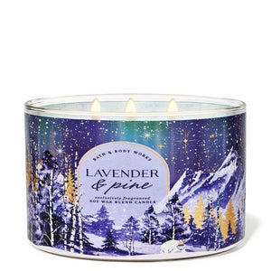 lavender and pine candle