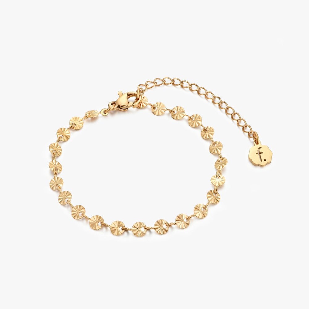 Flare & Co. Sunburst Chain Bracelet