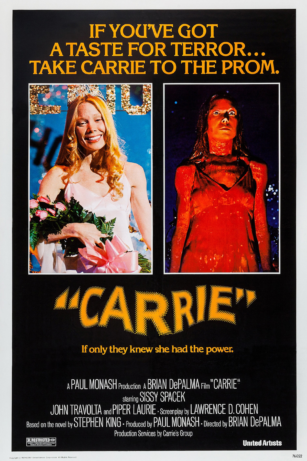 Carrie (1976) movie poster