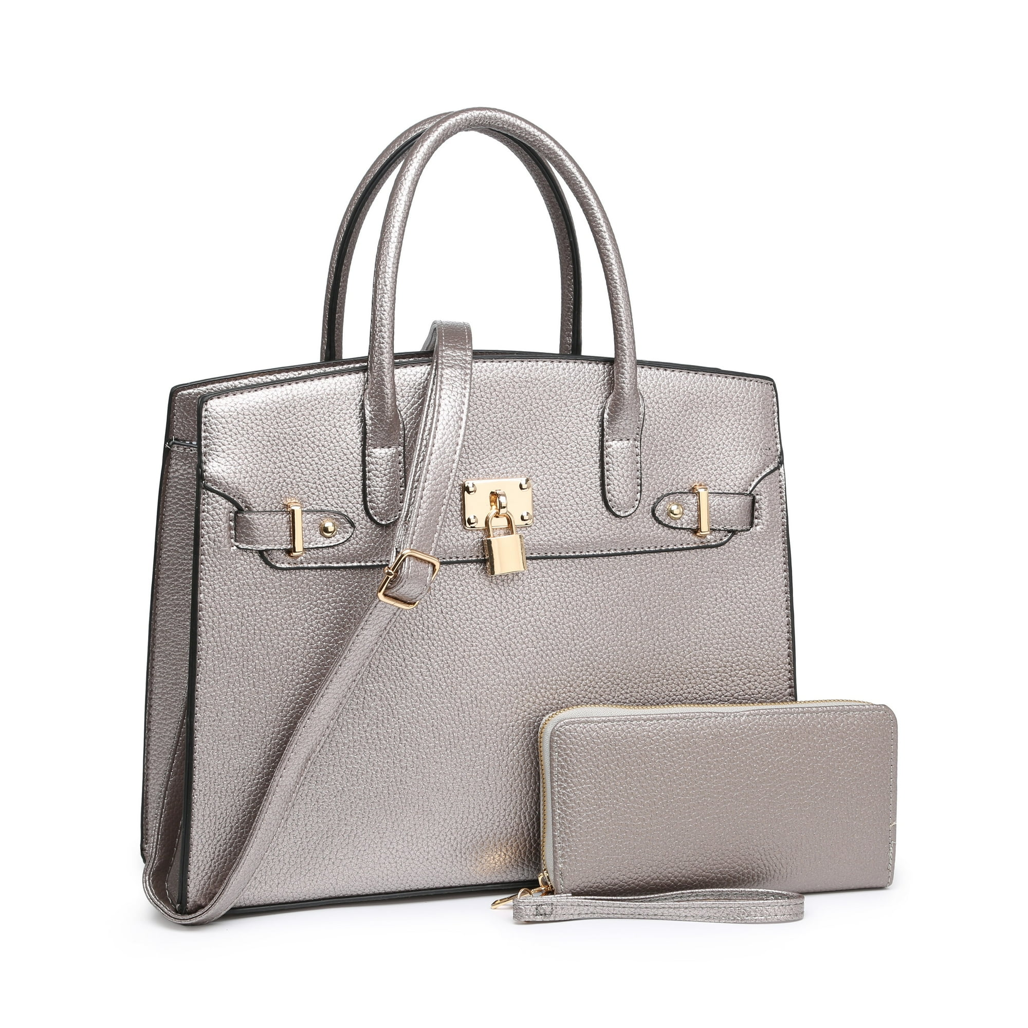 XB satchel handbag grey