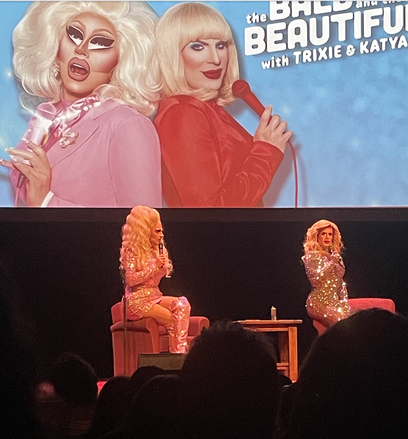 Trixie Mattel (Left) and Katya Zamolodchikova (Right) at UMass Amherst Spring Blast Drag Show