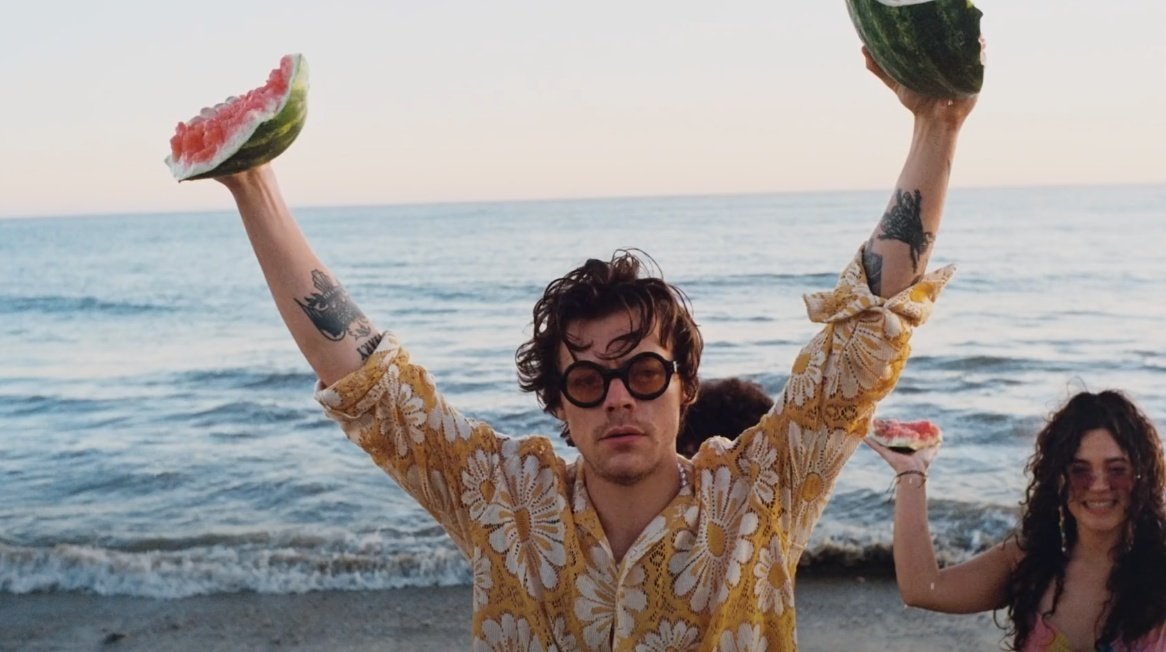 Harry Styles Watermelon Sugar Music Video by Columbia?width=698&height=466&fit=crop&auto=webp&dpr=4