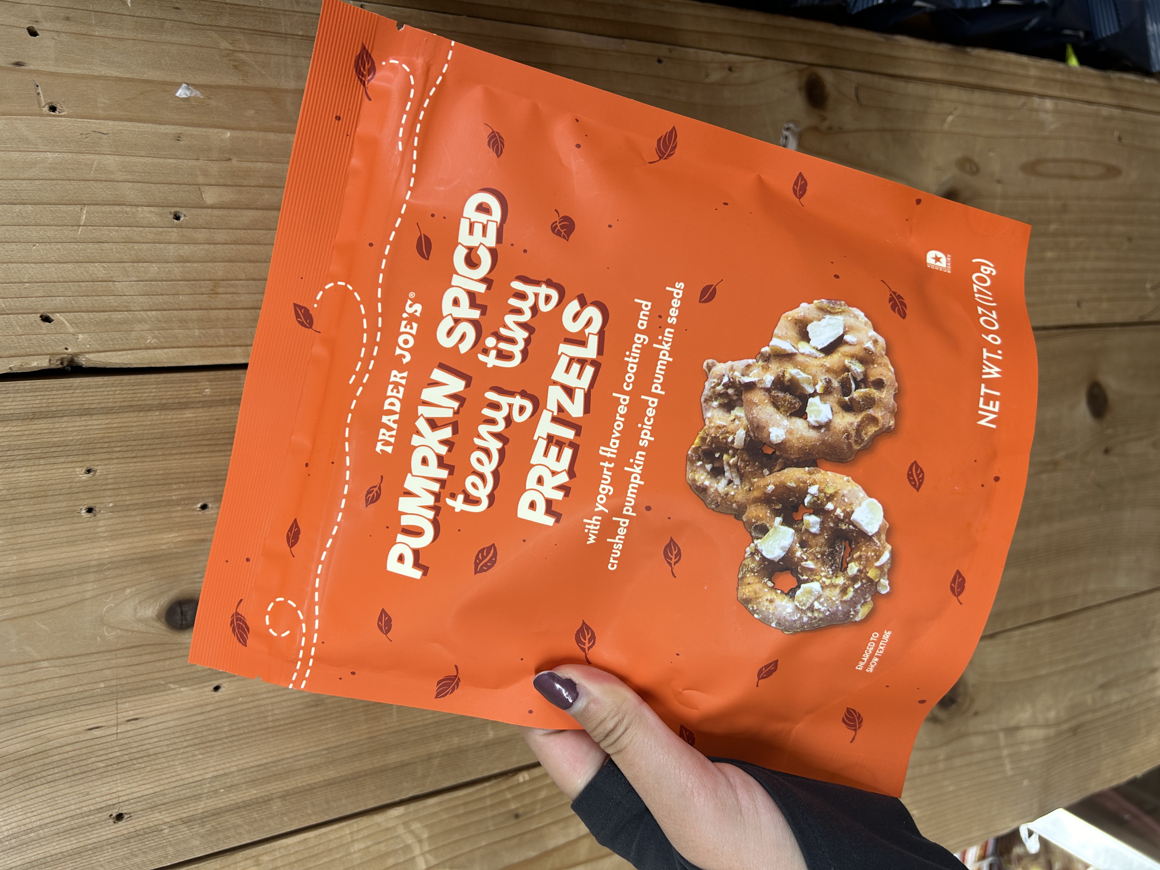 Trader Joes Pumpkin Spice Teeny Tiny Pretzels