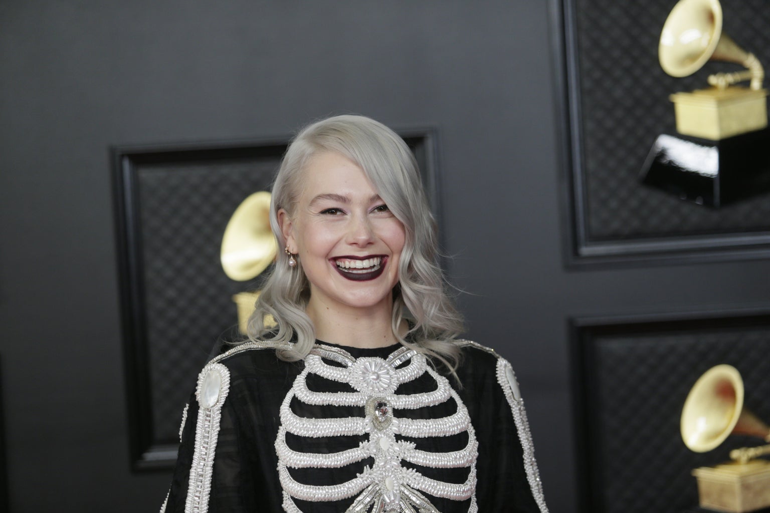 Phoebe Bridgers at the 2021 Grammy Awards Red Carpet