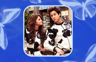 Selena Gomez and David Henrie as Alex and Justin Russo