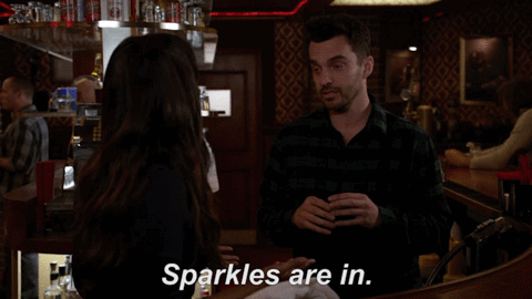 New Girl Nick Miller Sparkles GIF