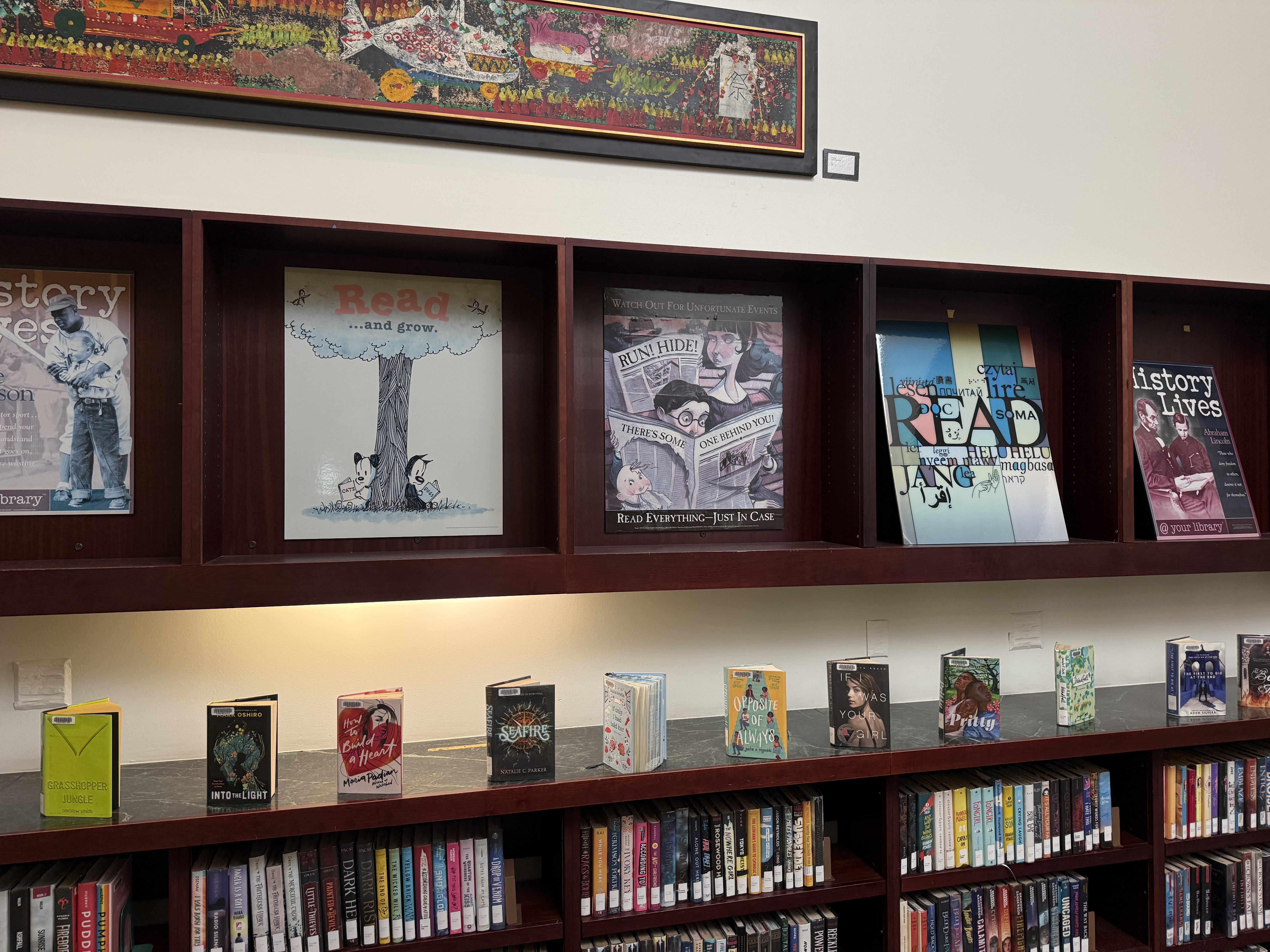 Books Inside a Public Library
