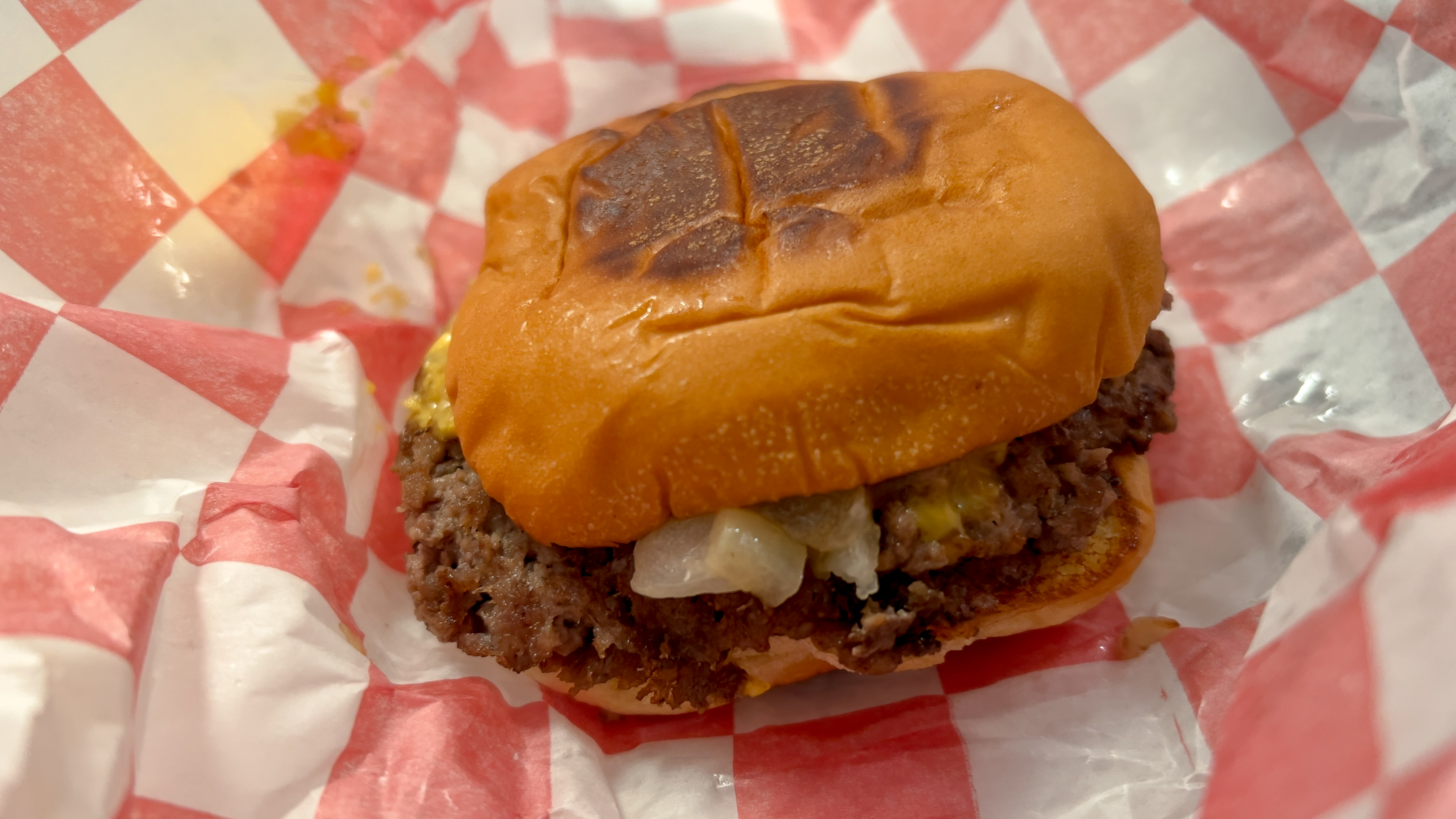 Burger from 7th street burger on newbury street in boston