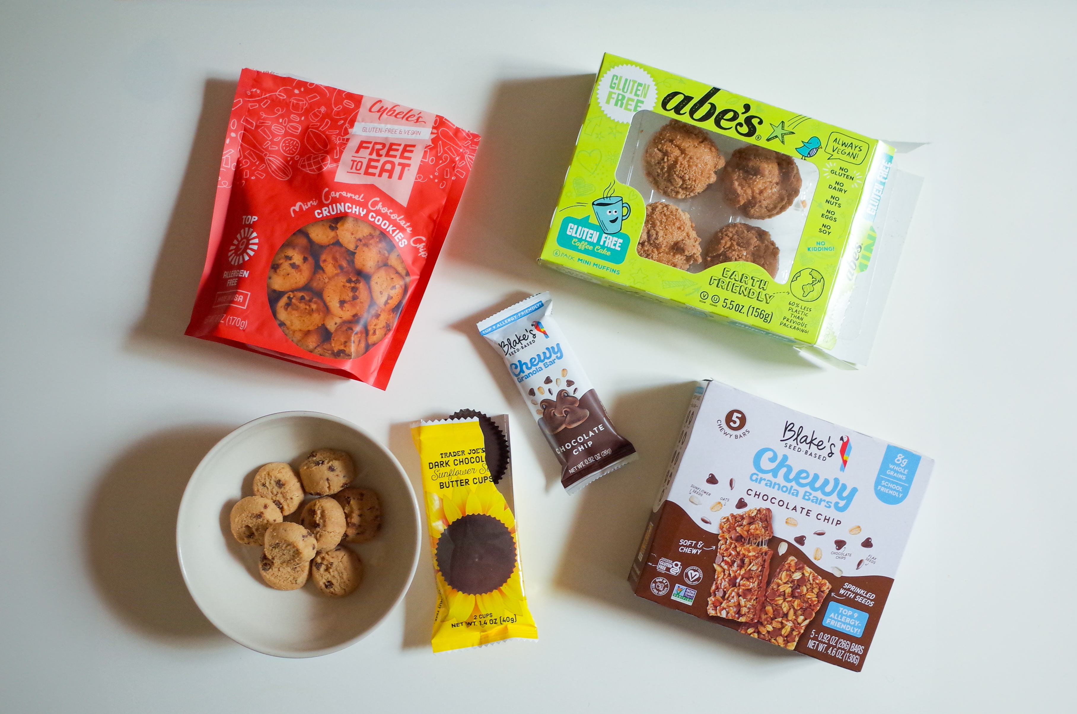 Peanut-Free Snacks_Flat Lay