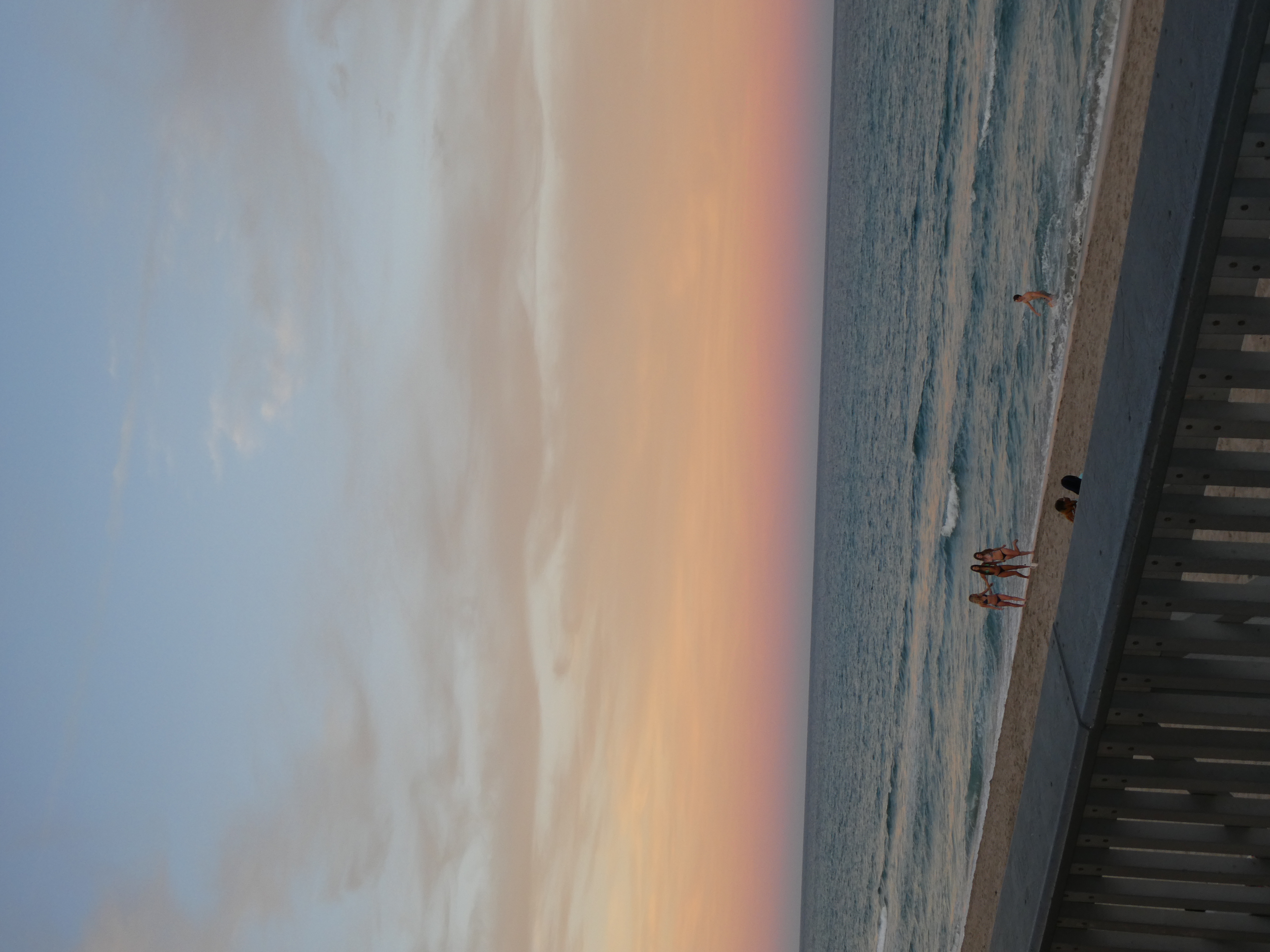 sunset from the beach