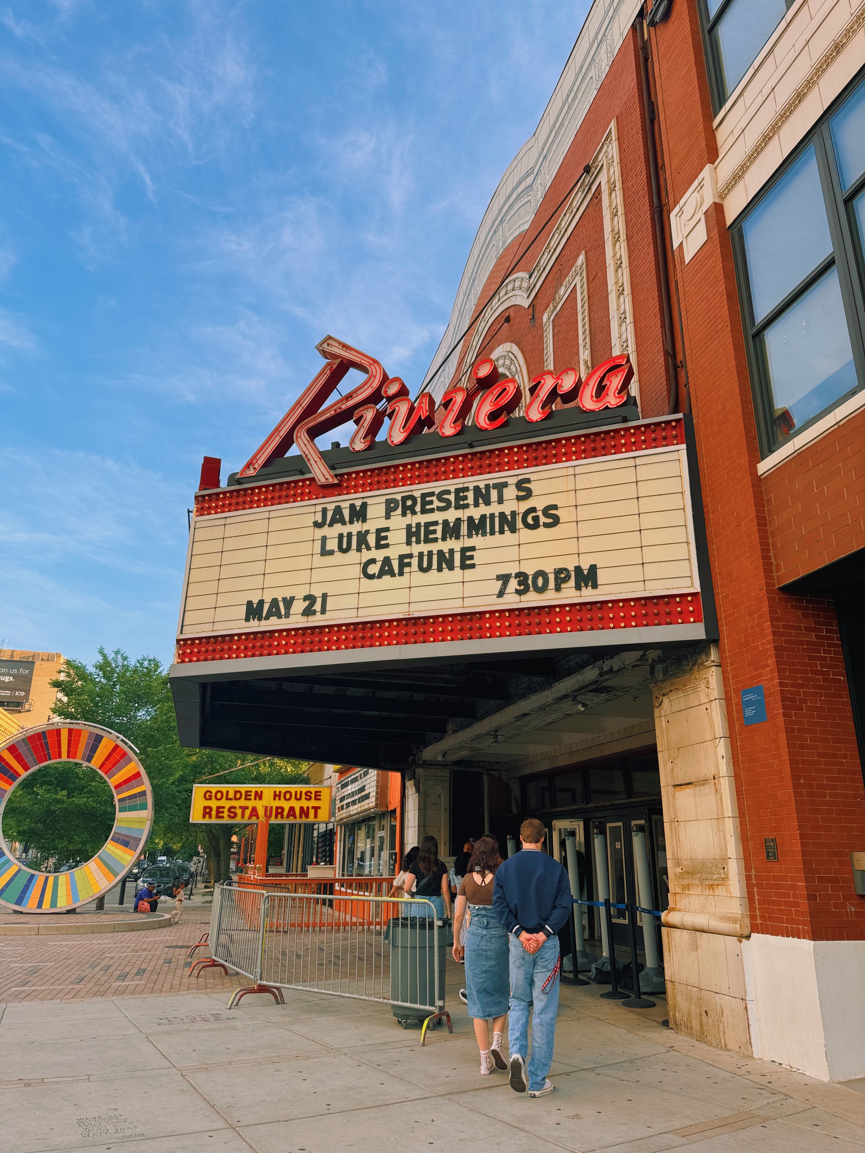 Marquee outside Riviera Theatre