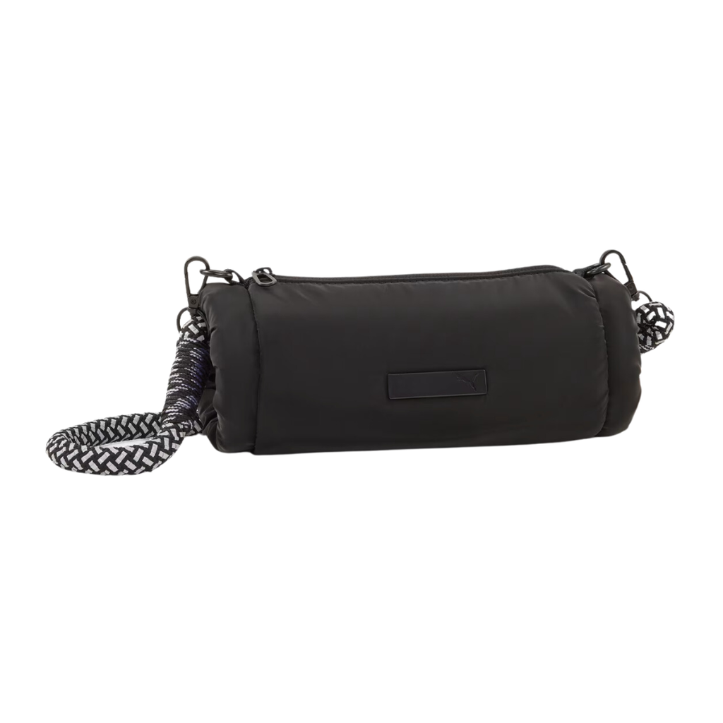 black cross-body purse