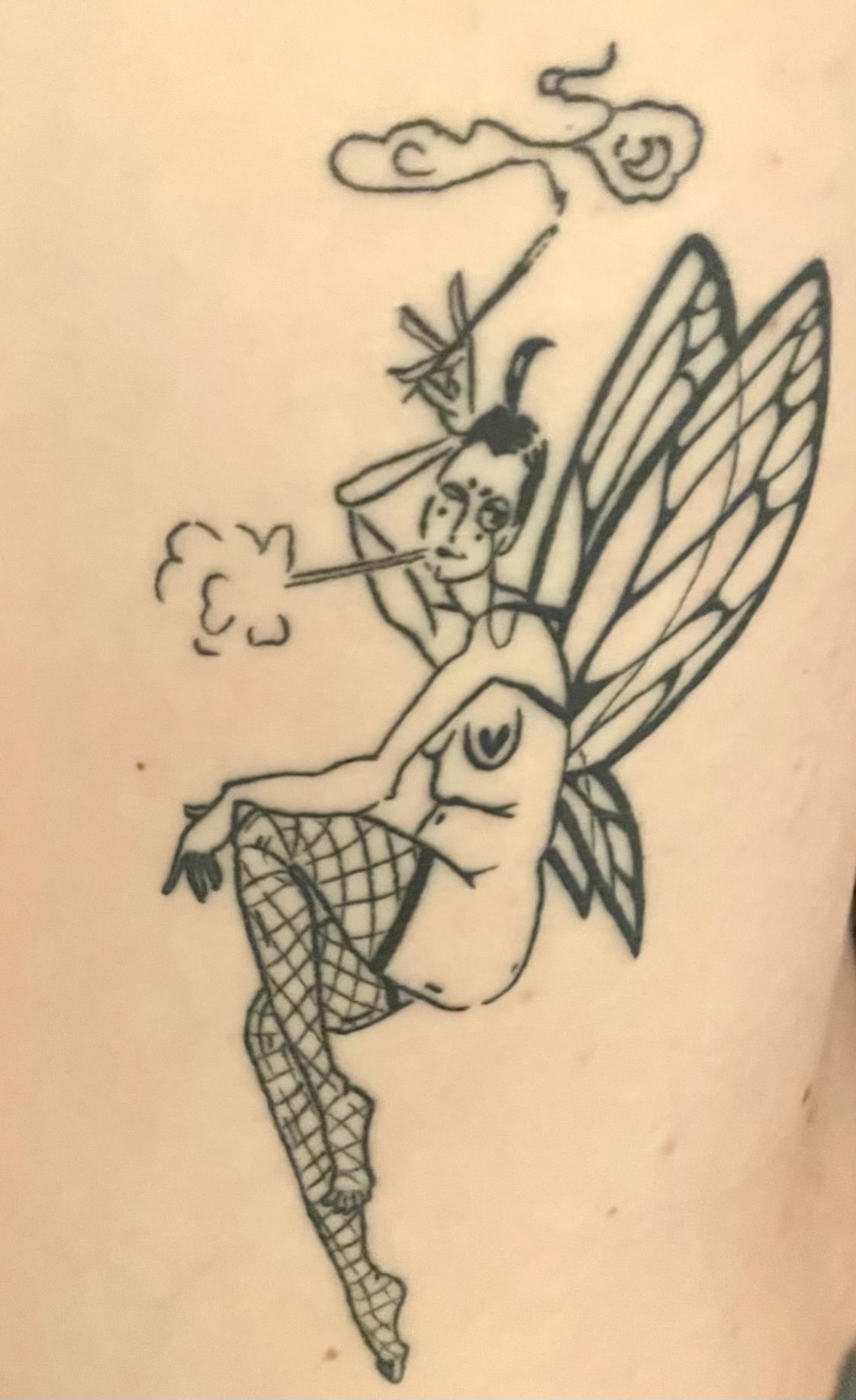 tattoo of fairy creature