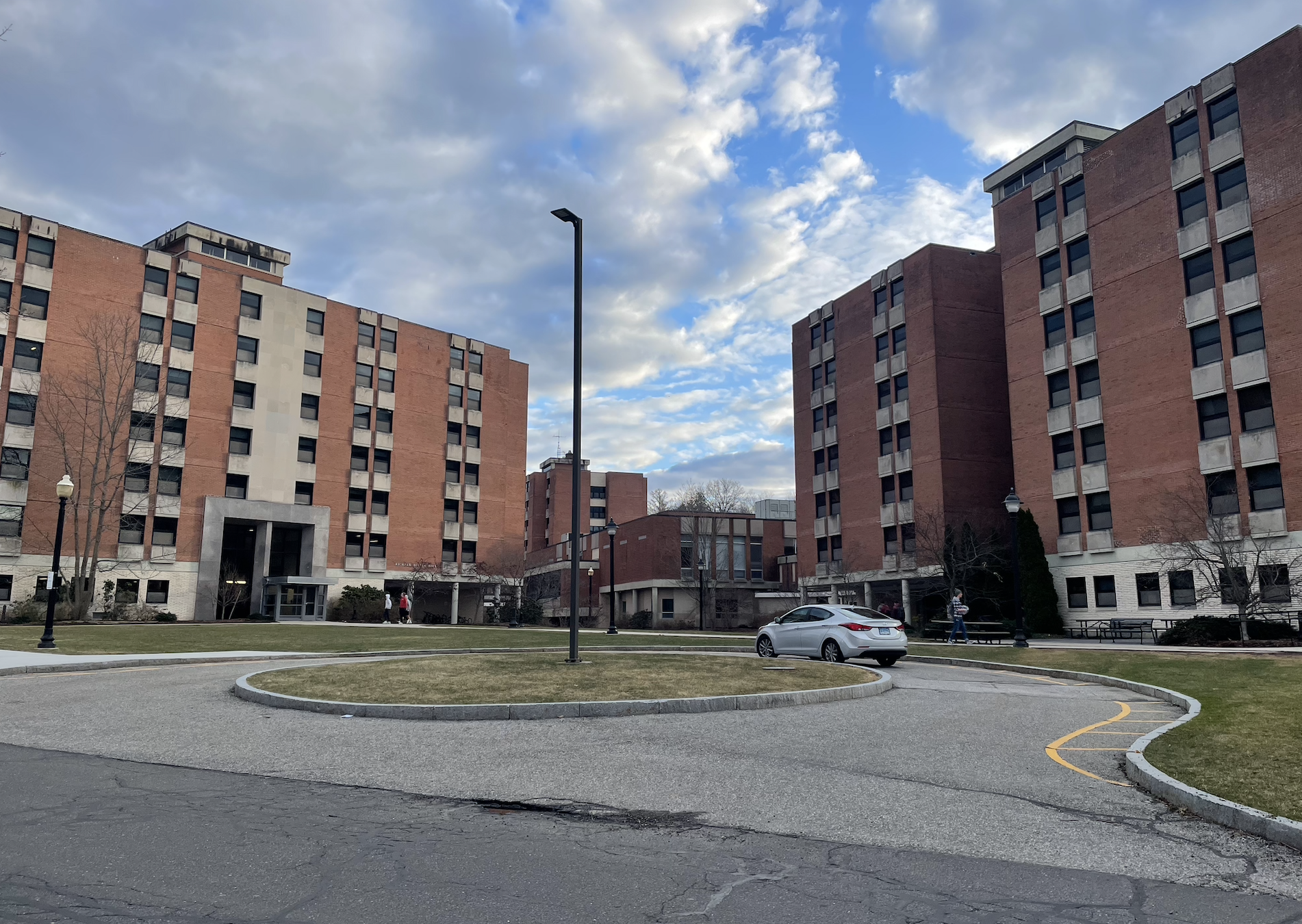 Exterior of a dorm building at UConn - being used in article for guide to UConn housing