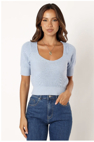 Petal and Pup Knit Top