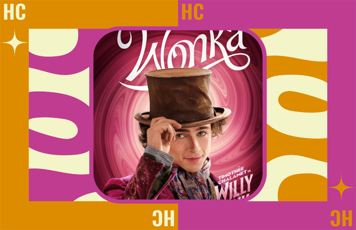 Poster of Timothée Chalamet in \'Wonka\'