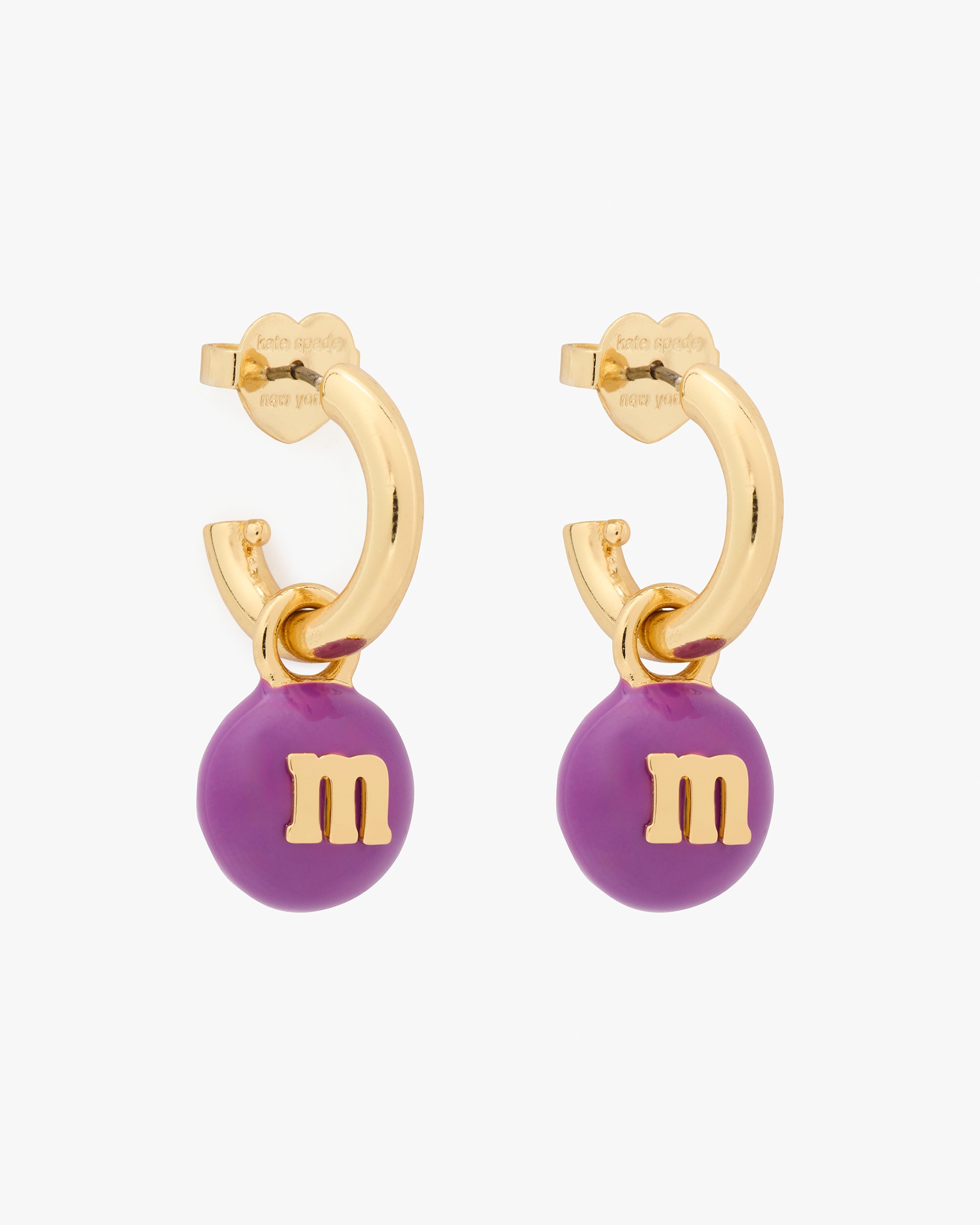 M&MS x kate spade new york Charm Huggies