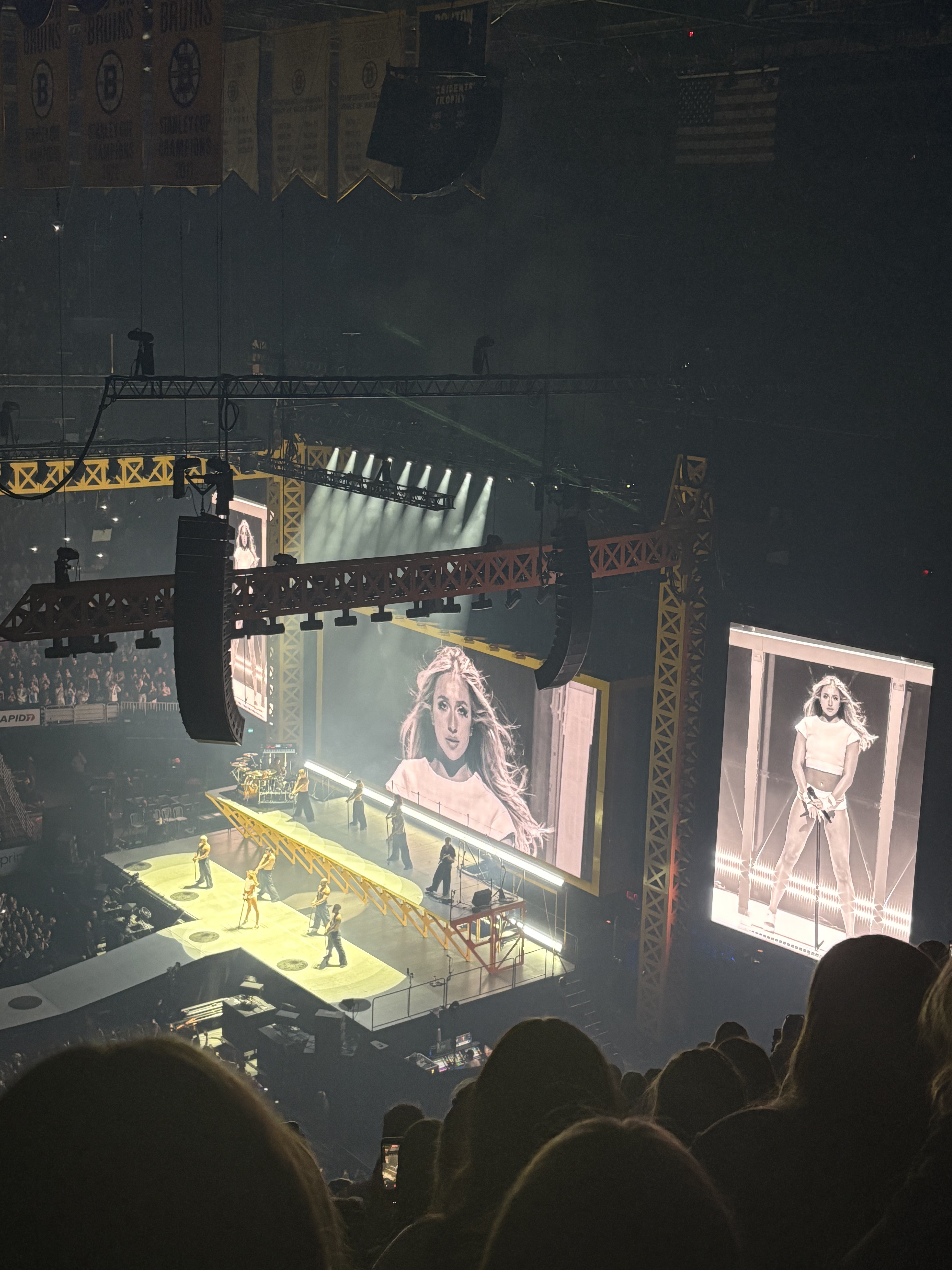 Black and white picture of Tate McRae