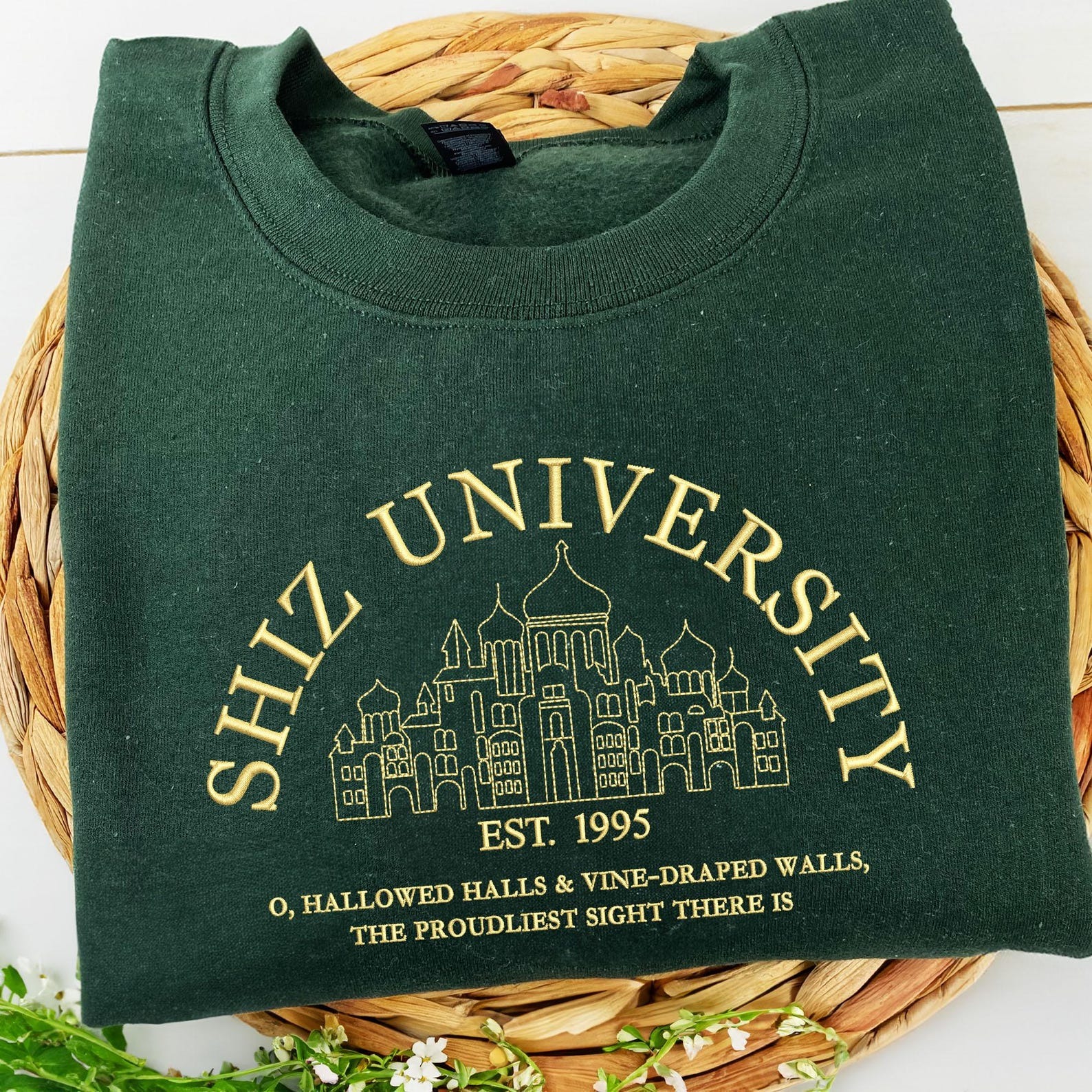 FrodoGiftShop Embroidered Shiz University Sweatshirt