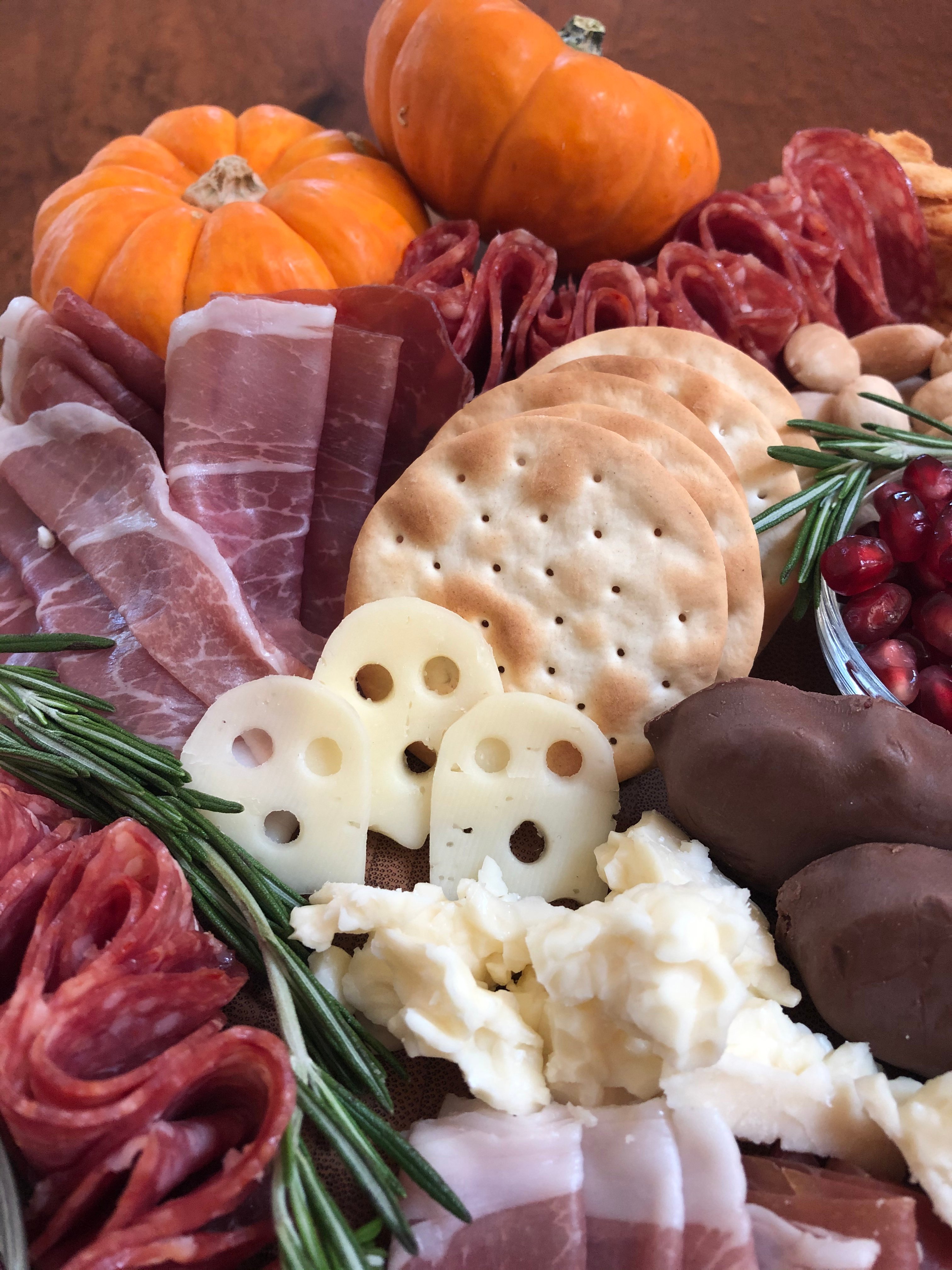 Halloween cheese board