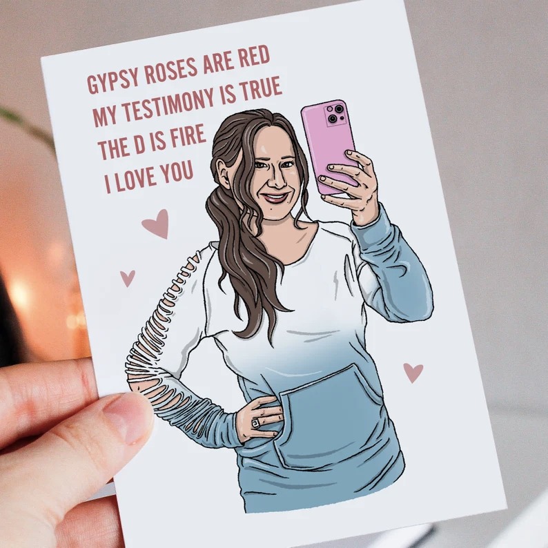 gypsy rose valentine\'s day card