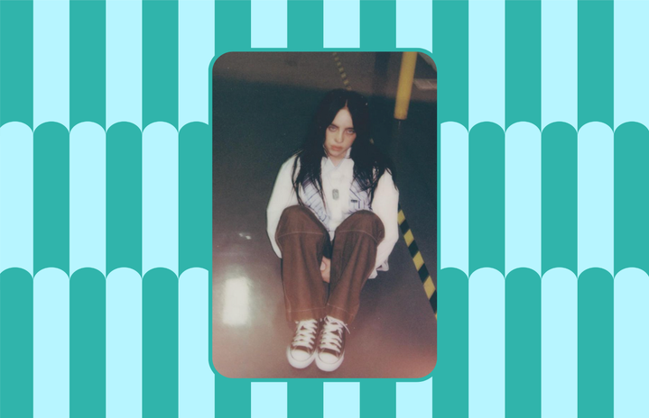 Billie Eilish in her limited-time converse